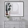 4 Size LED Bathroom Mirror;  Backlit and Front Lighted Mirror for Bathroom;  Wall Mounted Bathroom Vanity Framed Mirror Includes Dimmer;  ; Defogger;