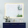 4 Size LED Bathroom Mirror;  Backlit and Front Lighted Mirror for Bathroom;  Wall Mounted Bathroom Vanity Framed Mirror Includes Dimmer;  ; Defogger;
