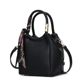 MKF Collection Courtney Women's Tote Bag Vegan Leather Handbag By Mia K (Material: Vegan Leather, Color: Black)