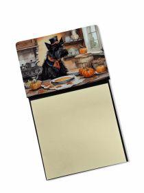 NEW Scottish Terrier Fall Kitchen Pumpkins Sticky Note Holder Refillable Dispenser Self-Sticky Note Pads, Memo Pads Blank Desk Accessories (Default: Default)