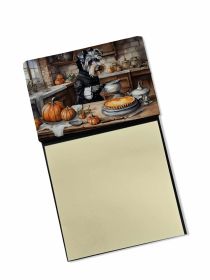 NEW Schnauzer Fall Kitchen Pumpkins Sticky Note Holder Refillable Dispenser Self-Sticky Note Pads, Memo Pads Blank Desk Accessories (Default: Default)