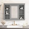 35'' x 27.5'' Medicine Cabinet, Wall Mounted Bathroom Storage Cabinet, Modern Bathroom Wall Cabinet with Mirror