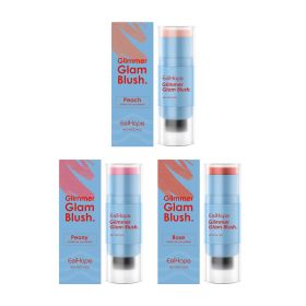 Eelhope Double Head Blush Stick Blush Stick Color Multicolor, Non-Fading Moisturizing And Moisturizing Multi-Purpose Blush Stick (Quantity: 1pc)