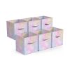Storage Cubes Basket with Handle for Organizing Closet