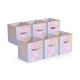 Storage Cubes Basket with Handle for Organizing Closet (type: Style F, Color: As pic show)