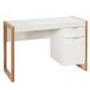 1PC Modern Computer Desk Writing Workstation with Cabinet and Drawer