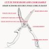 "Professional Butcher Scissors - Heavy-Duty German Steel Design with Detachable Blades for Easy Cleaning"