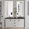4 Size LED Bathroom Mirror;  Backlit and Front Lighted Mirror for Bathroom;  Wall Mounted Bathroom Vanity Framed Mirror Includes Dimmer;  ; Defogger;