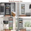 10LBS Loading 6-Tier Over the Door Pantry Organizer, Large Metal Door Spice Rack