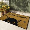 1 Piece Cat Welcome Doormat, Washable Low Pile Rug with Non-Slip Rubberized Dots Backing
