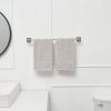 5-Piece Bath Hardware Set with Towel Bar Towel Ring Towel Hook Toilet Paper Holder in Brushed Nickel