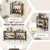 Industrial Wall-Mounted Wine Rack with Holder