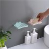 Soap Dish Holder Wall Mounted Heart Shaped Bathroom Storage Plate Tray Holder Case Soap Bathroom Shower Kitchen Washroom Shelf Storage Organizer