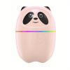 220ML USB Panda Mini Humidifier; 7 Colors LED Aromatherapy Essential Oil Diffuser Spray