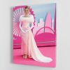 Margot Robbie at the Barbie premiere Canvas Print or Poster