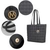 MKF Collection Rowan Woven Vegan Leather Women Tote Bag by Mia K