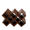 Large Wall Mounted 3 Tier Rustic Bottle Wine Rack,Multifunctional Wooden Wall Mounted Wine Rack,Storage Rack with Wine Glass Holder